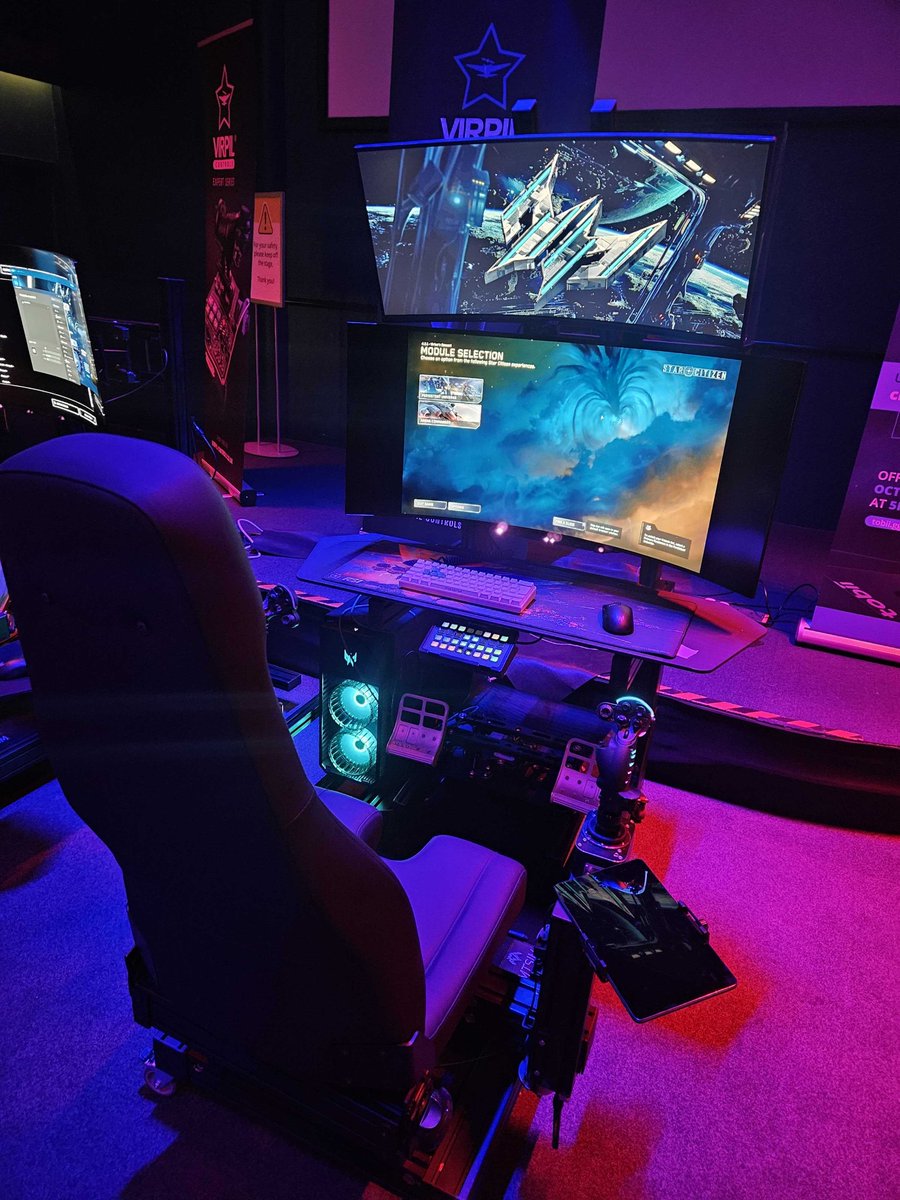 AcerUK_Official's tweet photo. What an event!🙌
The @QuantumDispatch knocked it out of the atmosphere with the CitizenCon watch party at the National Space Centre! 🪐 Thank you to everyone who stopped by and checked out our booth/crashed a virtual ship into a wall. (1/2) https://t.co/UDCR4zS8hQ