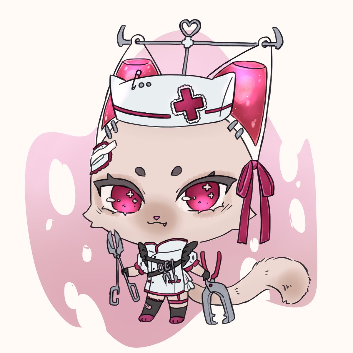 I made The Painkiller Nurse Kitty! She can fix your pain with many special tools and Medicine in her ears!
#Killerkitties <a href="/killergfnft/">KILLER GF</a> <a href="/bykusari/">Kusari</a>