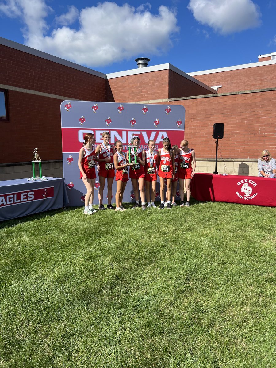 AthleticsGeneva's tweet photo. Geneva MS takes home both the girls and boys CVC XC Championship’s yesterday. Way to go Eagles! https://t.co/7OBQVH0rln