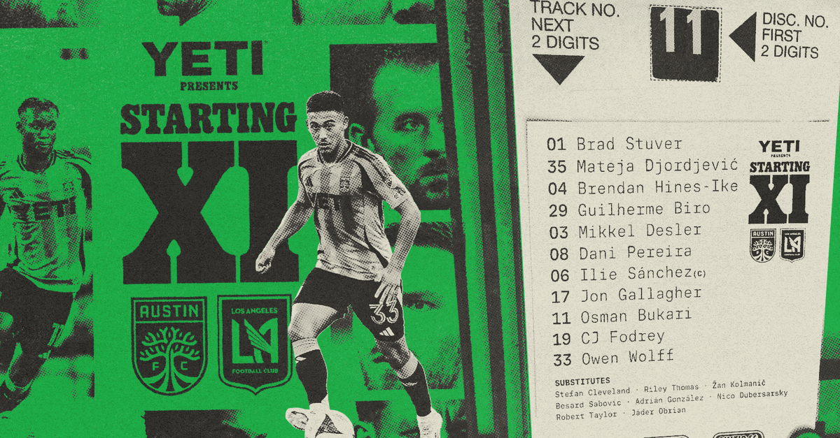 AustinFC's tweet image. The XI to take on LAFC!

#AustinFC x @YETICoolers