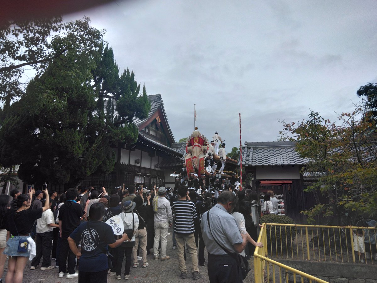 昨日だんじり見ました！①