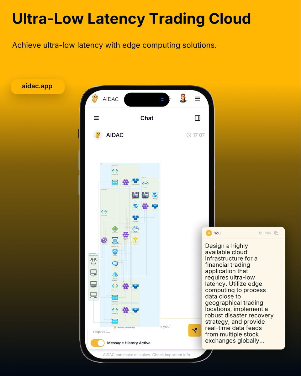 aidacapp's tweet image. Trade at the edge ⚡
AIDAC builds low-latency trading clouds that run close to stock exchanges, powered by edge compute and real-time feeds.
🔗 aidac.app/?utm_source=x

#AIDAC #InfraasCode #FinTech #LowLatency