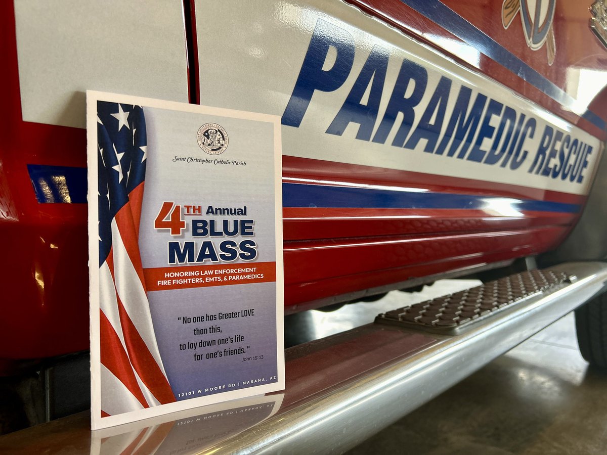We’re deeply grateful to Saint Christopher Catholic Parish for their kindness and blessings during the 4th Annual Blue Mass earlier this month. The thoughtful words and notes of thanks mean so much to our organization. #Grateful #ThankYou #NWFDAZ