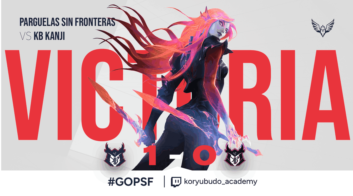 PSF_Team's tweet photo. ¡VICTORIA! 
Empezamos pisando fuerte con nuestra primera victoria en la Liga de Cinturones III contra @budo_koryu KANJI.
¡Enhorabuena a nuestro rival!
#GOPSF Ojito con nuestra botlane que vienen renovados... 💪 https://t.co/Nj9L47Ik1L
