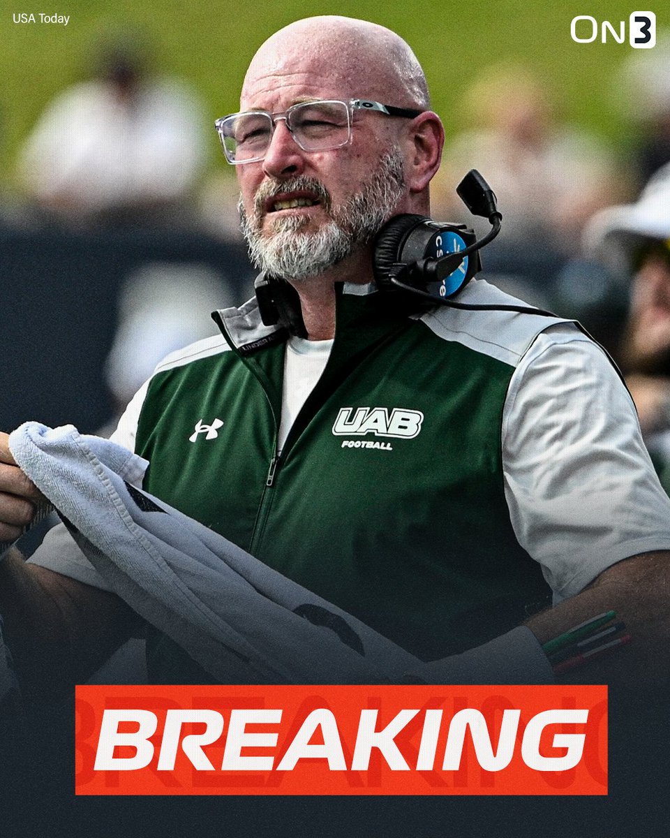 On3sports's tweet image. BREAKING: UAB has fired Trent Dilfer, @PeteNakos_ confirms❌

on3.com/news/uab-fires…