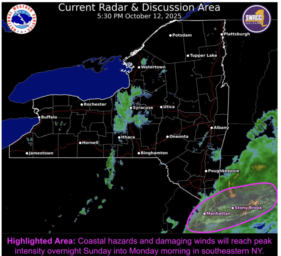 NYC, LI &amp; Westchester ⚠️ if you have above ground power lines be prepared to wake up tomorrow without power. Wind gusts may hit 60+mph and power outages are likely.

We’ve been coordinating with utilities and over 7,000 line men and women are in state able to respond.
