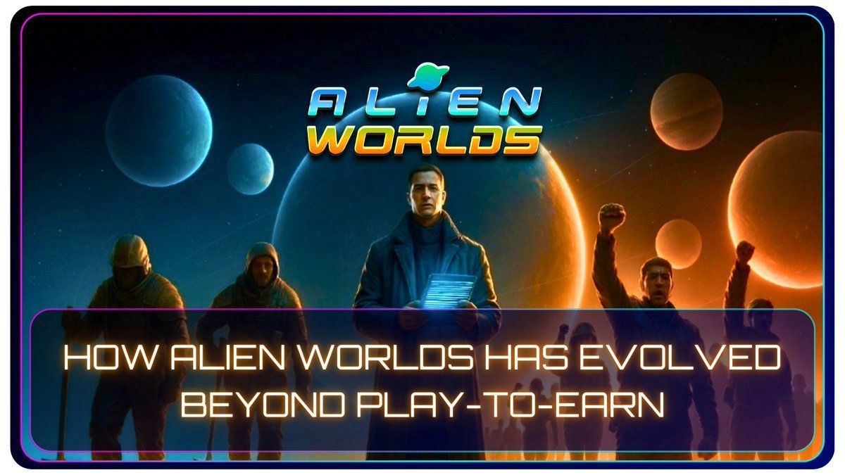 🌟 𝗕𝗲𝘆𝗼𝗻𝗱 𝗣𝗹𝗮𝘆-𝘁𝗼-𝗘𝗮𝗿𝗻 🚀

Alien Worlds has evolved from mining into a thriving player-driven metaverse.🪐

Players stake #Trilium, run for Custodianship, govern #DAOs, and expand the game’s evolving lore. Community initiatives like Galactic Hubs fuel new