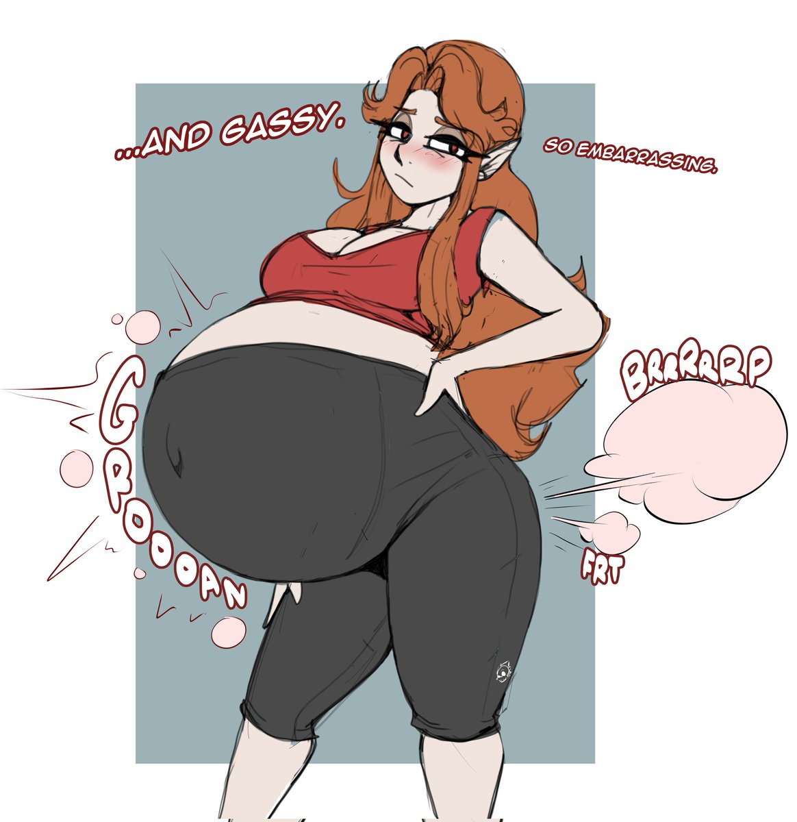 She can't keep it in, honestly.