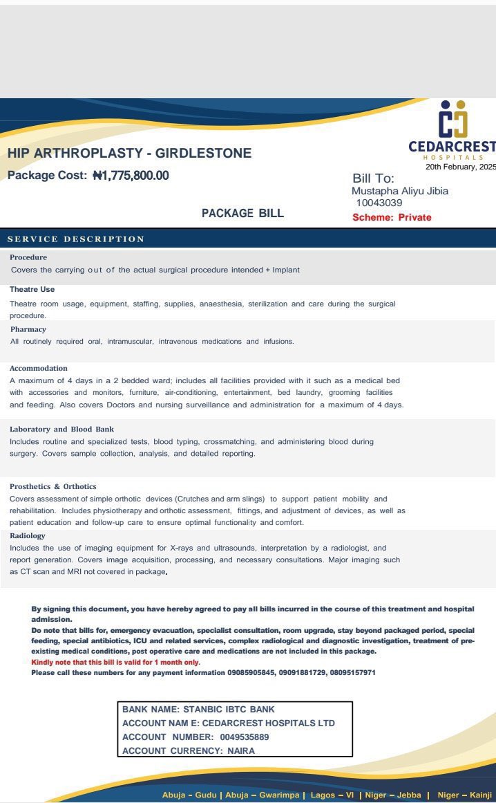 Dear <a href="/AlikoDangote/">Aliko Dangote</a> 
HUMANITARIAN APPEAL FOR MEDICAL ASSISTANCE
I write to you with utmost humility and respect to seek your compassionate support for <a href="/Mustaphajibia/">Mustapha Aliyu Jibia</a>   who is in urgent need of a life transforming surgery. RT pls.
<a href="/AbbakarAffan/">Abu Gaza 🇵🇸</a> <a href="/CaptJamyl/">Sky Danfo Driver 🛫 (Capt. Jamil)</a> <a href="/SarkinMota_AMF/">Sarkin Mota</a>