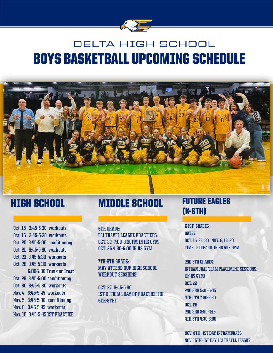 detweiler_mark's tweet photo. Upcoming events for our Delta Boys basketball program! https://t.co/WwSB6KBI2f