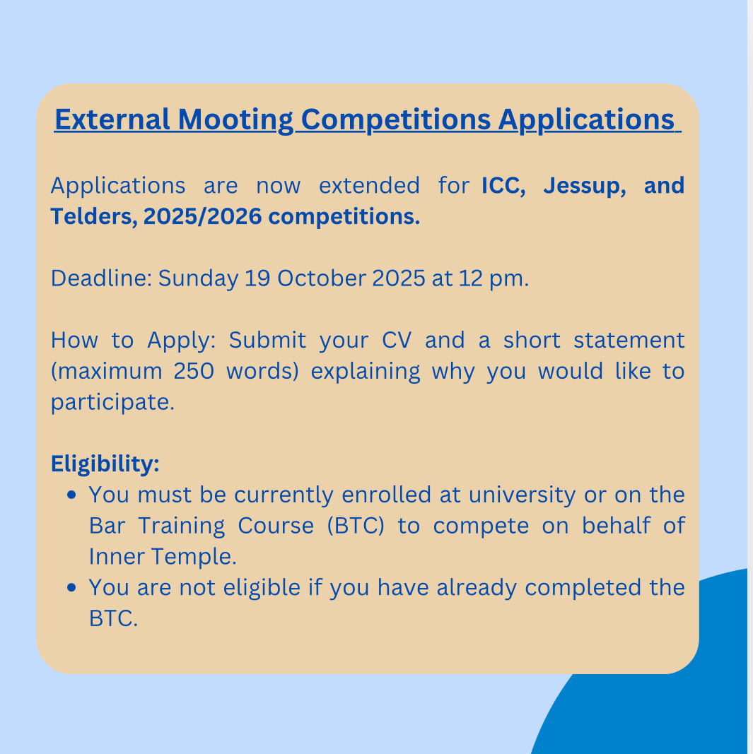 The Inner Temple Mooting Society tweet media