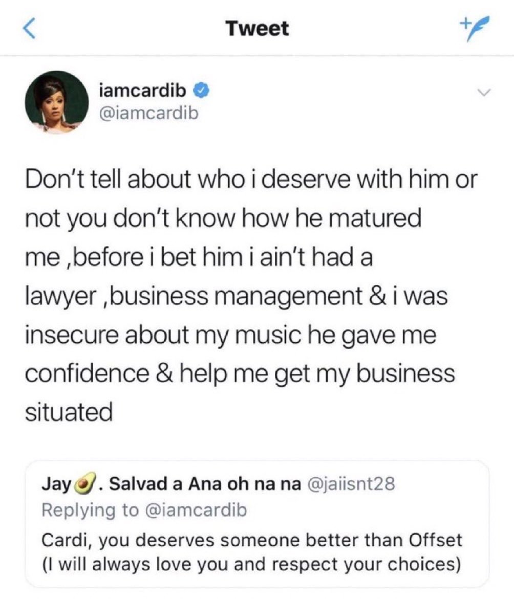Snshores's tweet image. Does stanning Cardi B lower your IQ, or is having a low IQ a prerequisite for stanning her?