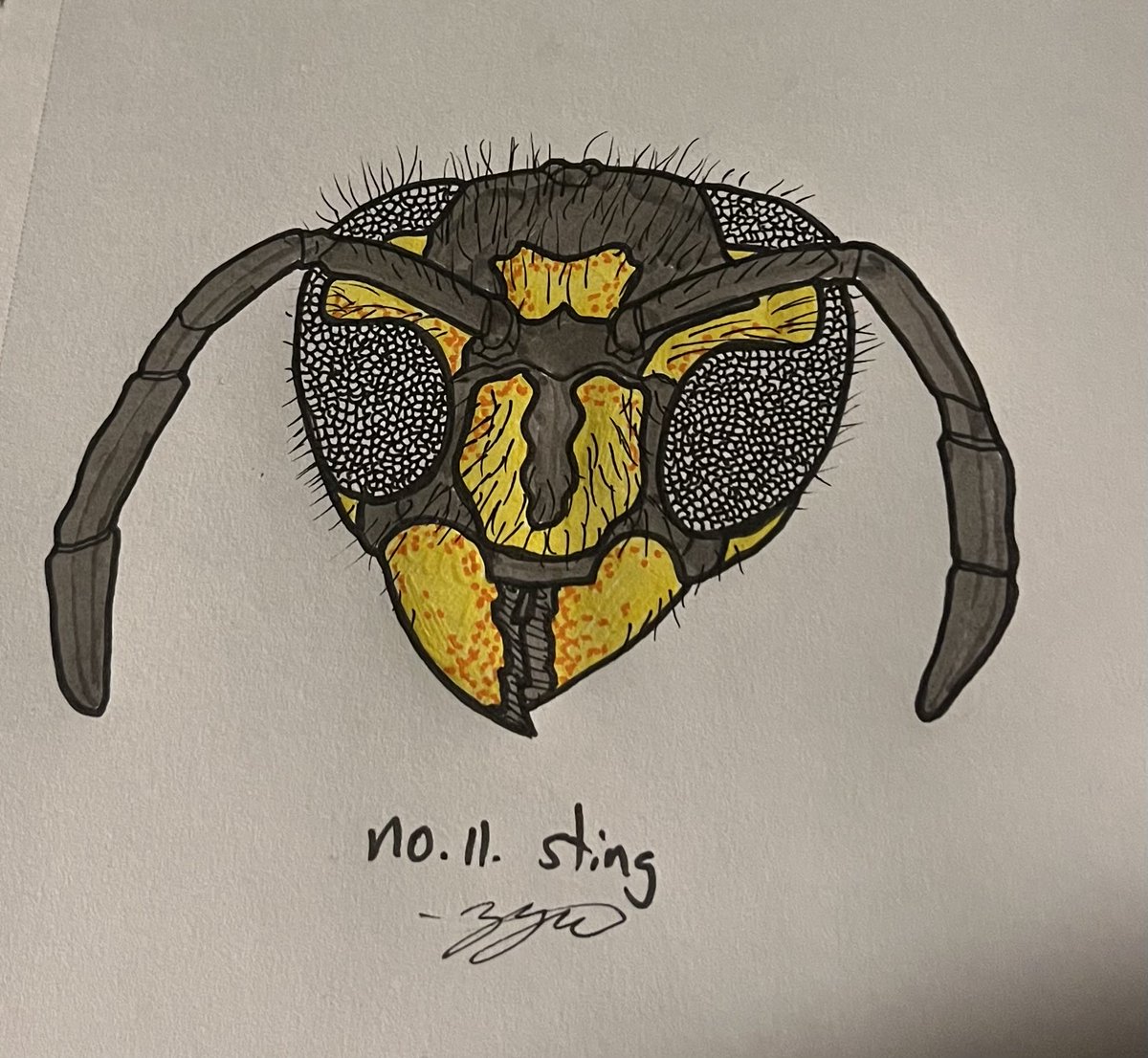 #Inktober2025
October 11: Sting