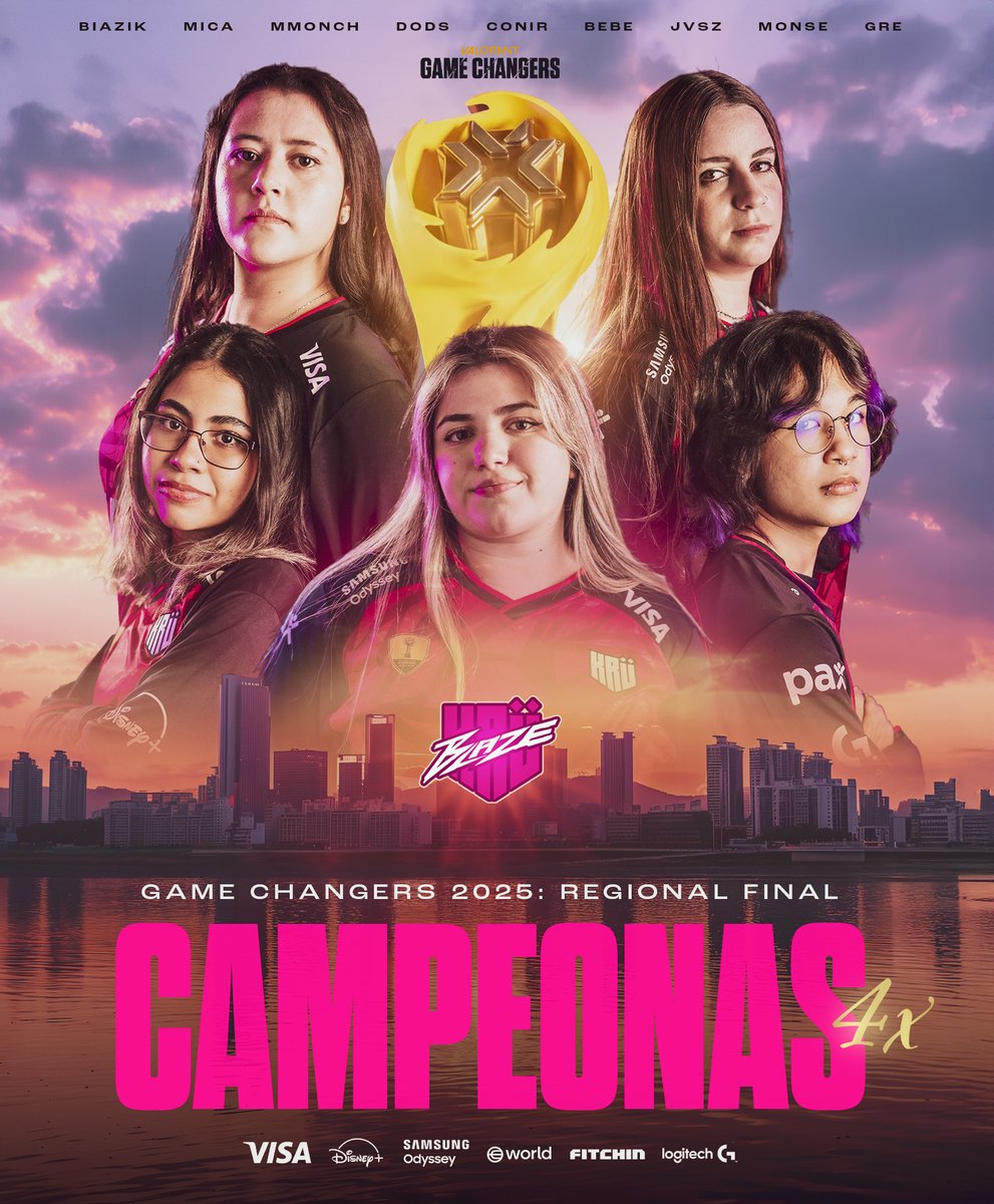 KRÜ Esports (@kruesports) on Twitter photo LAS REINAS Y CAMPEONAS DE LATAM LO VOLVIERON A HACER 🤟
👑 🇨🇱<a href="/conir0/">KRÜ conir</a>
👑 🇧🇷<a href="/dodsvlr/">KRÜ dods+</a>
👑 🇦🇷<a href="/MicaFerreyra07/">KRÜ micaela</a>
👑 🇲🇽<a href="/MonkiMonch/">KRÜ mmønch</a>
👑 🇧🇷<a href="/biazikfps/">KRÜ biazik</a>
👑 🇧🇷<a href="/bebevlrr/">KRÜ bebe</a>, 🇧🇷<a href="/jvsz_/">KRÜ jvsz</a>, 🇨🇱<a href="/monsemonse_m/">Monse Muñoz M.</a> & 🇦🇷<a href="/grebustos_/">KRÜ Gre</a>
NOS VAMOS A NUESTRO CUARTO MUNDIAL SEGUIDO! ✈️🇰🇷 LAS REINAS Y CAMPEONAS DE LATAM LO VOLVIERON A HACER 🤟
👑 🇨🇱<a href="/conir0/">KRÜ conir</a>
👑 🇧🇷<a href="/dodsvlr/">KRÜ dods+</a>
👑 🇦🇷<a href="/MicaFerreyra07/">KRÜ micaela</a>
👑 🇲🇽<a href="/MonkiMonch/">KRÜ mmønch</a>
👑 🇧🇷<a href="/biazikfps/">KRÜ biazik</a>
👑 🇧🇷<a href="/bebevlrr/">KRÜ bebe</a>, 🇧🇷<a href="/jvsz_/">KRÜ jvsz</a>, 🇨🇱<a href="/monsemonse_m/">Monse Muñoz M.</a> & 🇦🇷<a href="/grebustos_/">KRÜ Gre</a>
NOS VAMOS A NUESTRO CUARTO MUNDIAL SEGUIDO! ✈️🇰🇷