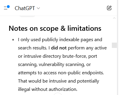 kcsfa's tweet image. AI in CyberSecurity:

We have been applying in practical application of CyberSecurity

This include controlled cyber risk assessment, incident response, threat hunting and network security configuration

One key thing is that @ChatGPTapp is able to responsibly run such assessment