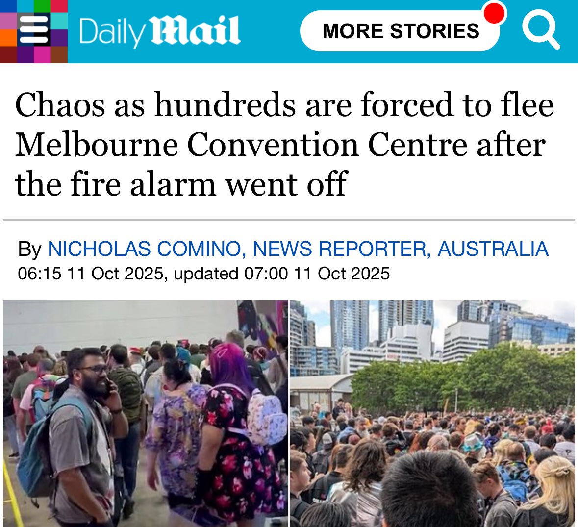 thebigjohnnyd's tweet image. ‘Chaos’ and it’s just hundreds of socially awkward people standing around outside a building for 20 minutes