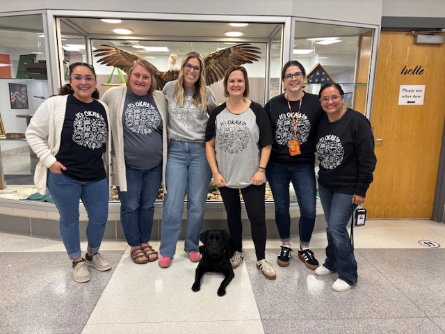 Horace Mann Middle School is showing support for World Mental Health Day!

Our front office team, student services staff, building paras, &amp; new Eagle’s Nest staff all joined in to raise awareness and remind everyone that mental health matters, today and every day. #WausauSchools
