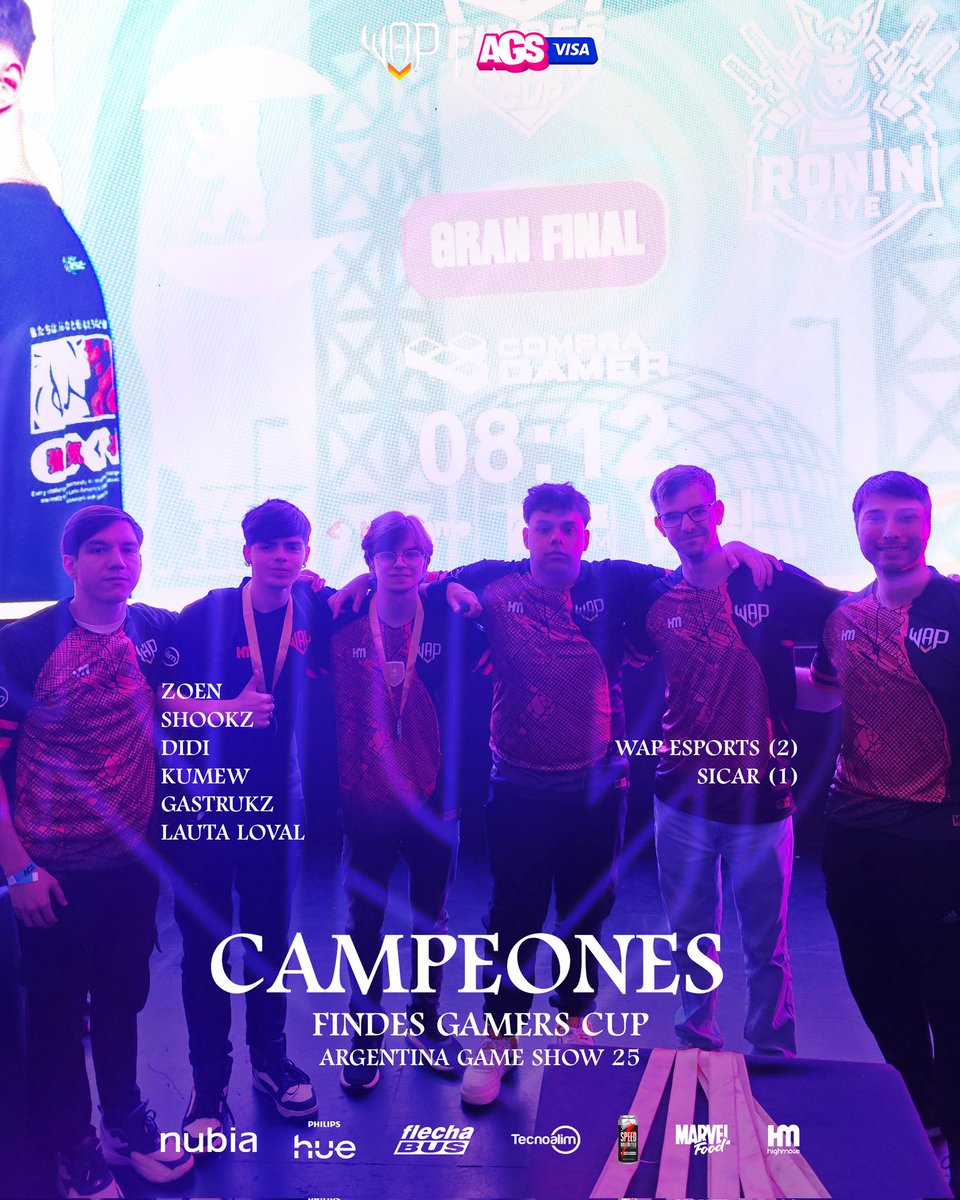 Campeones, otra vez, de AGS 🏆

Vencemos 2x1 en la final de la Findes Gamers Cup a <a href="/SicarEsports/">Sicar Esports</a> y sumamos un nuevo título en <a href="/ArGameShow/">AGS Visa 🎮🕹️</a> 🧡 tecnópolis