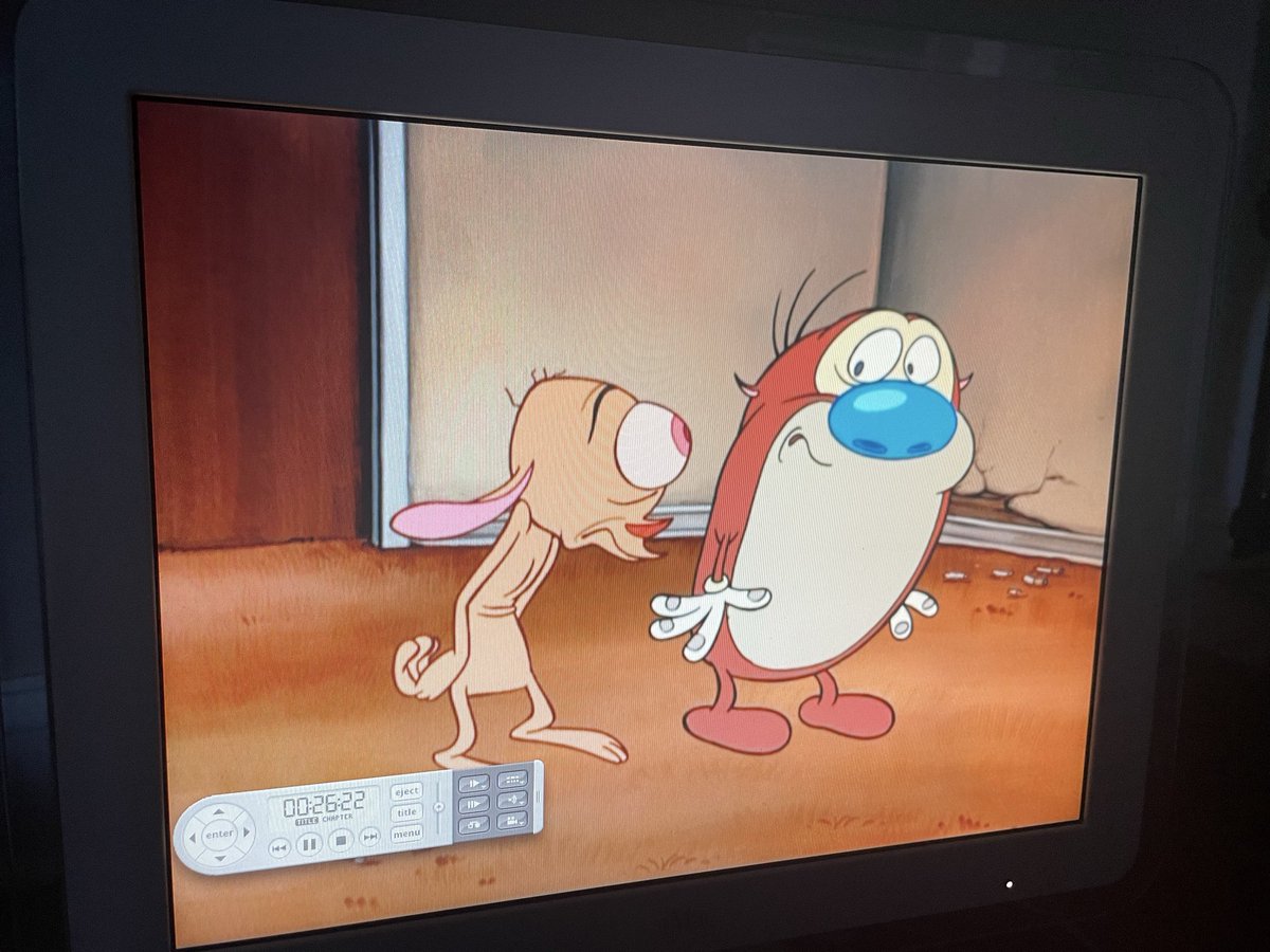 GrantWright8715's tweet image. Testing the DVD player on the iMac
#iMacG4 
#RenandStimpy 
#Apple 
#iMac