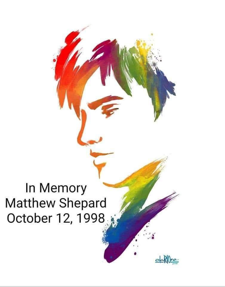 27 years ago today, Matthew Shepard died after being beaten, tortured, tied to a fence and left for dead. All for being gay. Reports from those who found Matthew indicated that he had only two spots on his face not covered in blood.. The trail of tears that ran from his eyes.