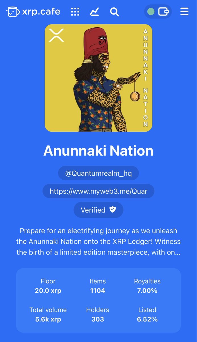 QuantumRealm_hq's tweet image. 🚨 24 ANUNNAKI NATION PFPs Swept from the Floor! 🚨
🧹 🧹 🧹
This is only Phase 1 — we’ll continue sweeping strategically to strengthen the foundation of our project and our holders 💪
Remember: we set the floor, you let them in! 🌍
💠 Floor now: 20 XRP
📉 Listings dropping
📈…