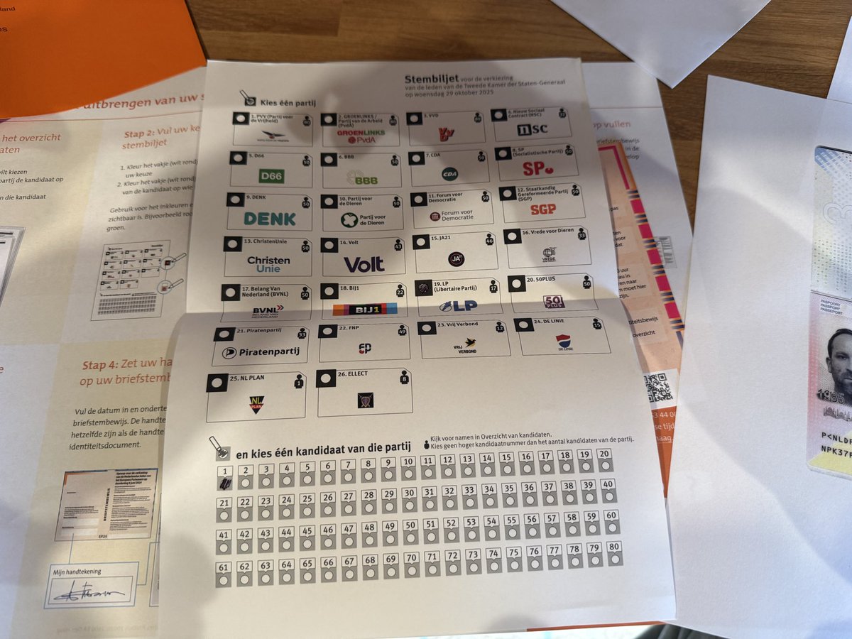 Genieten van mijn democratisch recht in Duitsland 🗳️. 
<a href="/VVD/">VVD</a> ❌ (Niet meer liberaal)
<a href="/StemLP/">Libertaire Partij (LP)</a> ✅