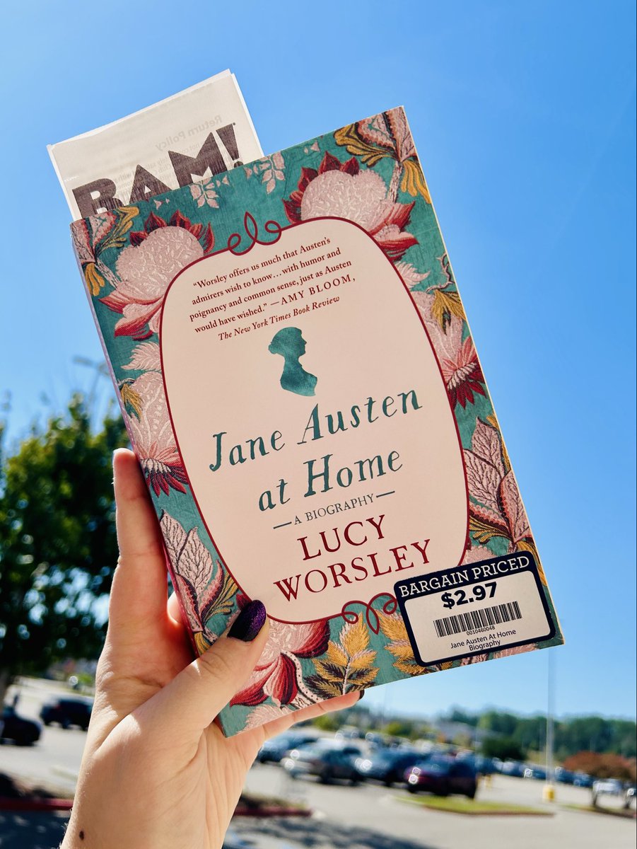 How convenient that I was able to find this in the store when I’m about to start working on an essay about Jane Austen for my New Biographical criticism class! 
#JaneAusten <a href="/Lucy_Worsley/">Lucy Worsley</a>