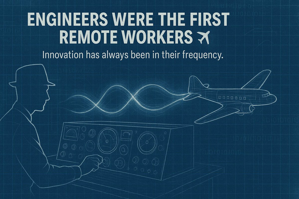 talk2cc's tweet image. Fun fact: Engineers were the first remote workers. ✈️
In the 1940s, aerospace teams used radio links to test control systems miles away — the original “cloud connection.” 💡
#EngineeringHistory #SundayFunday #completecontroller