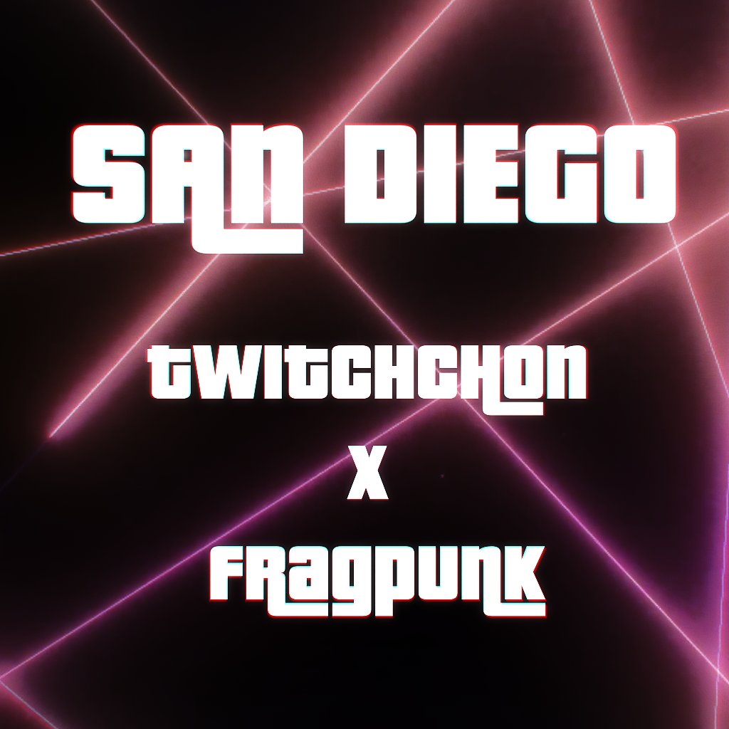 Rendez-vous le 𝟭𝟵 𝙊𝙘𝙩𝙤𝙗𝙧𝙚 pour un event de zinzin en LIVE de la Twitchcon San Diego avec <a href="/PlayFragPunk/">FragPunk</a>! et <a href="/LastChanceFP/">LAST CHANCE</a>
Test du mode PvE en avant première 🎯
Tournoi à $20.000 🏆
Le tout en Direct Liiiiiiiiiiiiiiiiiiiive sur twitch!! 🟣

#TwitchConSanDiego  #Fragpunk