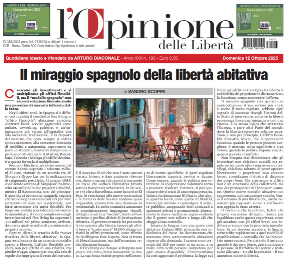 🏠 IL MIRAGGIO SPAGNOLO DELLA LIBERTÀ ABITATIVA 🇪🇸

In Spagna crescono gli investimenti e si moltiplicano gli affitti flessibili, ma non è una rivoluzione: è solo un mercato che riesce a respirare quando lo Stato allenta la presa.
Il vero banco di prova della libertà non è la