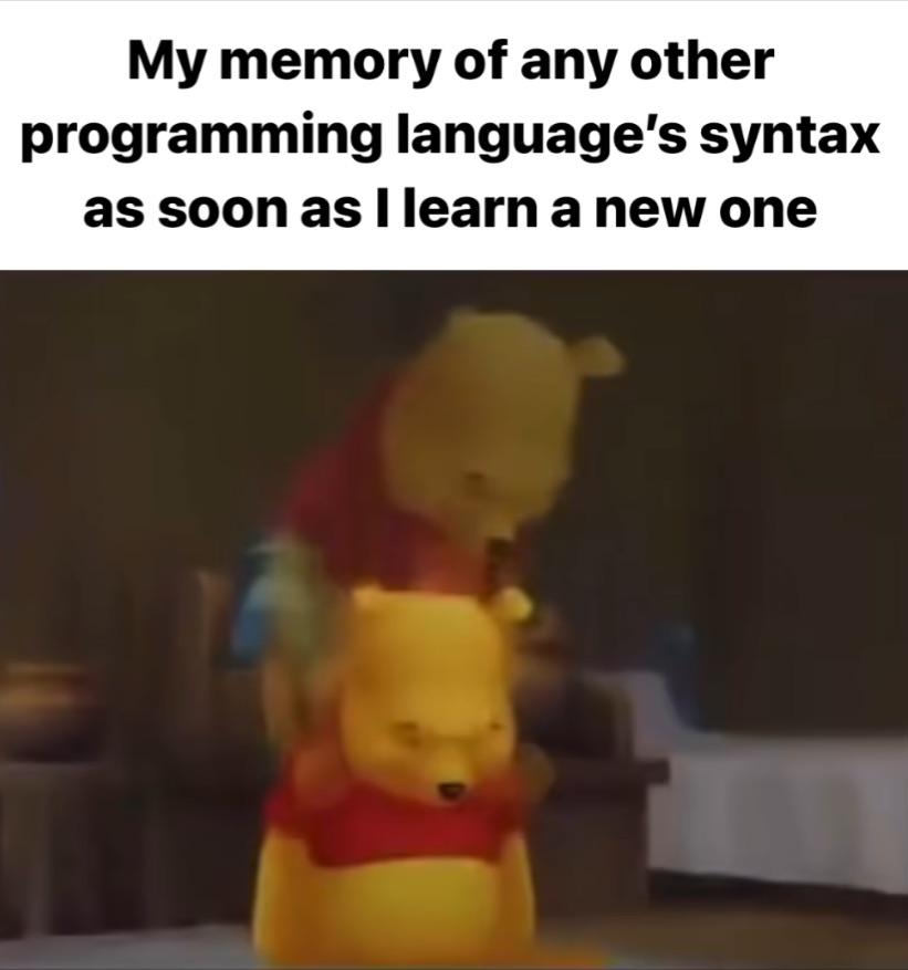 data_cyborg's tweet image. Brain format c old language
 #ProgrammerHumor
 #meme
