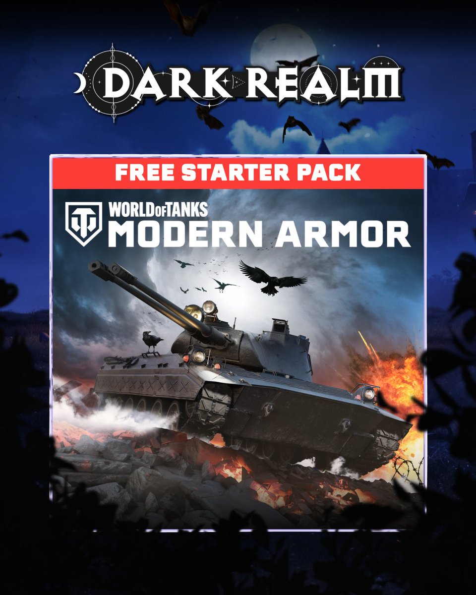 WoTModernArmor's tweet image. Get your FREE Dark Realm Starter Pack! Boosters + 3 days Premium Account to dominate your battles:

🏆 3 Days Premium
💰 Silver Boosters
🚗 Vehicle XP Boosters
🧑‍✈️ Commander XP Boosters

Available in-game, PS &amp;amp; Xbox. Don’t enter unprepared! ⚡🐺

#WoTMA #WoTConsole #DarkRealm