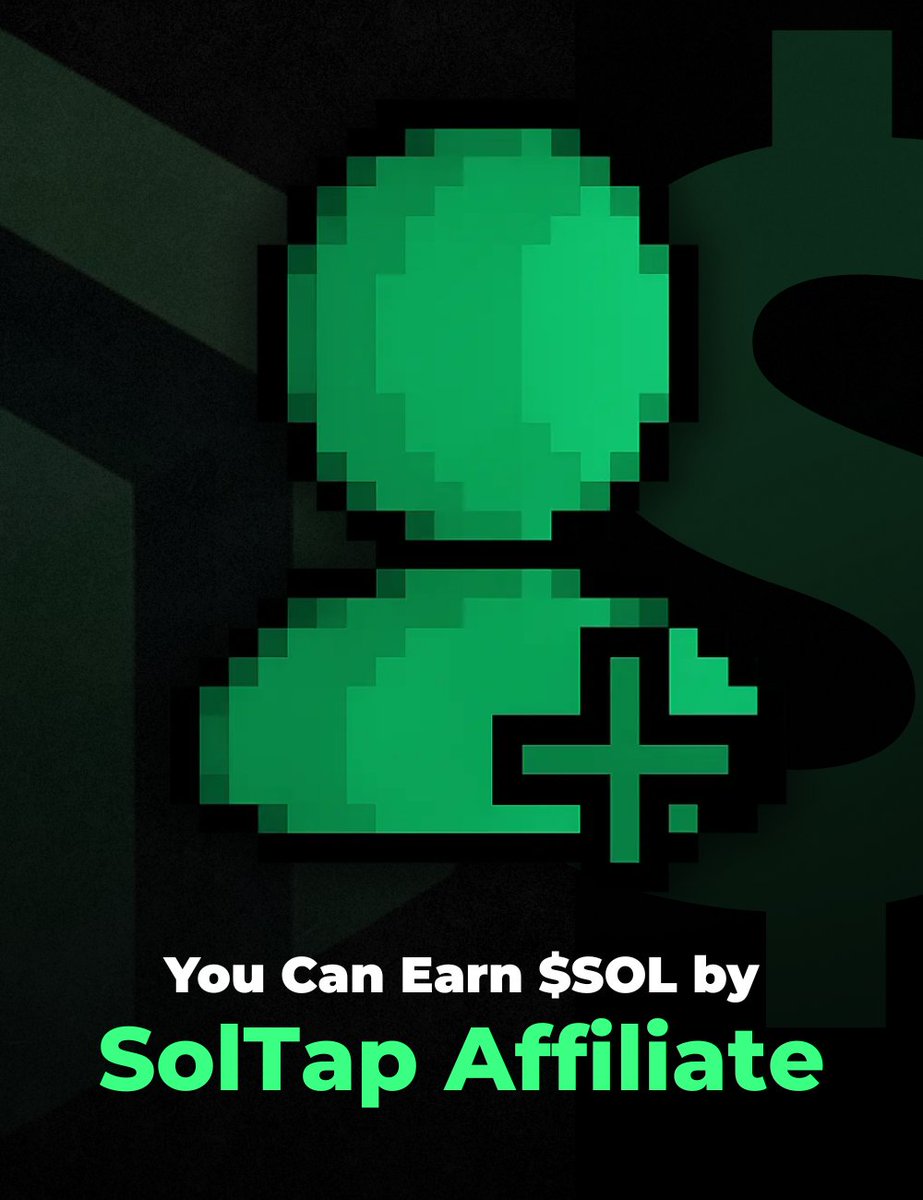 soltap_io's tweet image. 🫂 ➡️ 💰

SolTap will feature an affiliate and sub-affiliate system with commissions in $SOL  with instant withdrawal.

It&apos;s literraly passive income for those who arrive early! 🔥