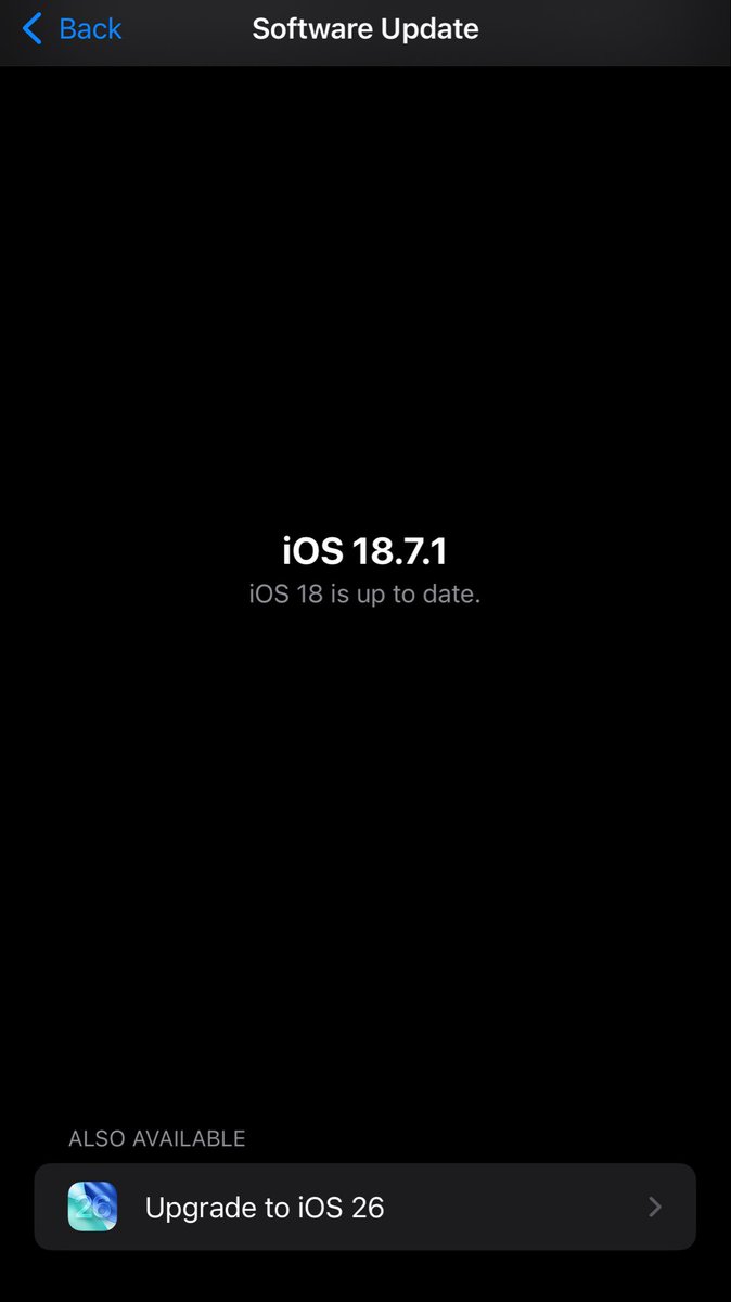 I still haven’t updated to iOS 26