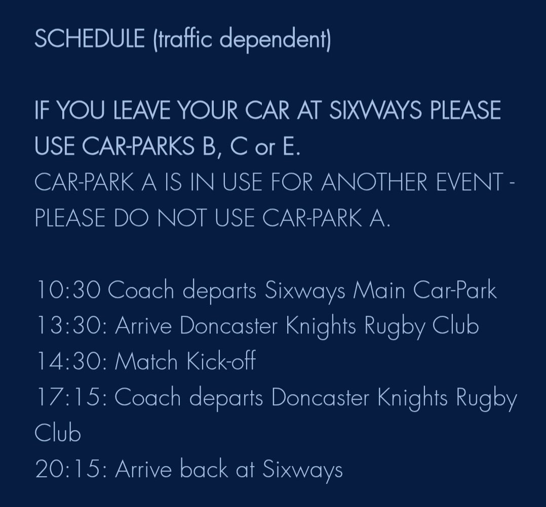 Our next away trip 👇

📍 Doncaster
🗓 Sat 25 Oct 25
🚌 Depart 1030hrs

Book here 👇
(15% discount for WWST members)

wwst.co.uk/event-details/…

#WeBuildTogether #COYW