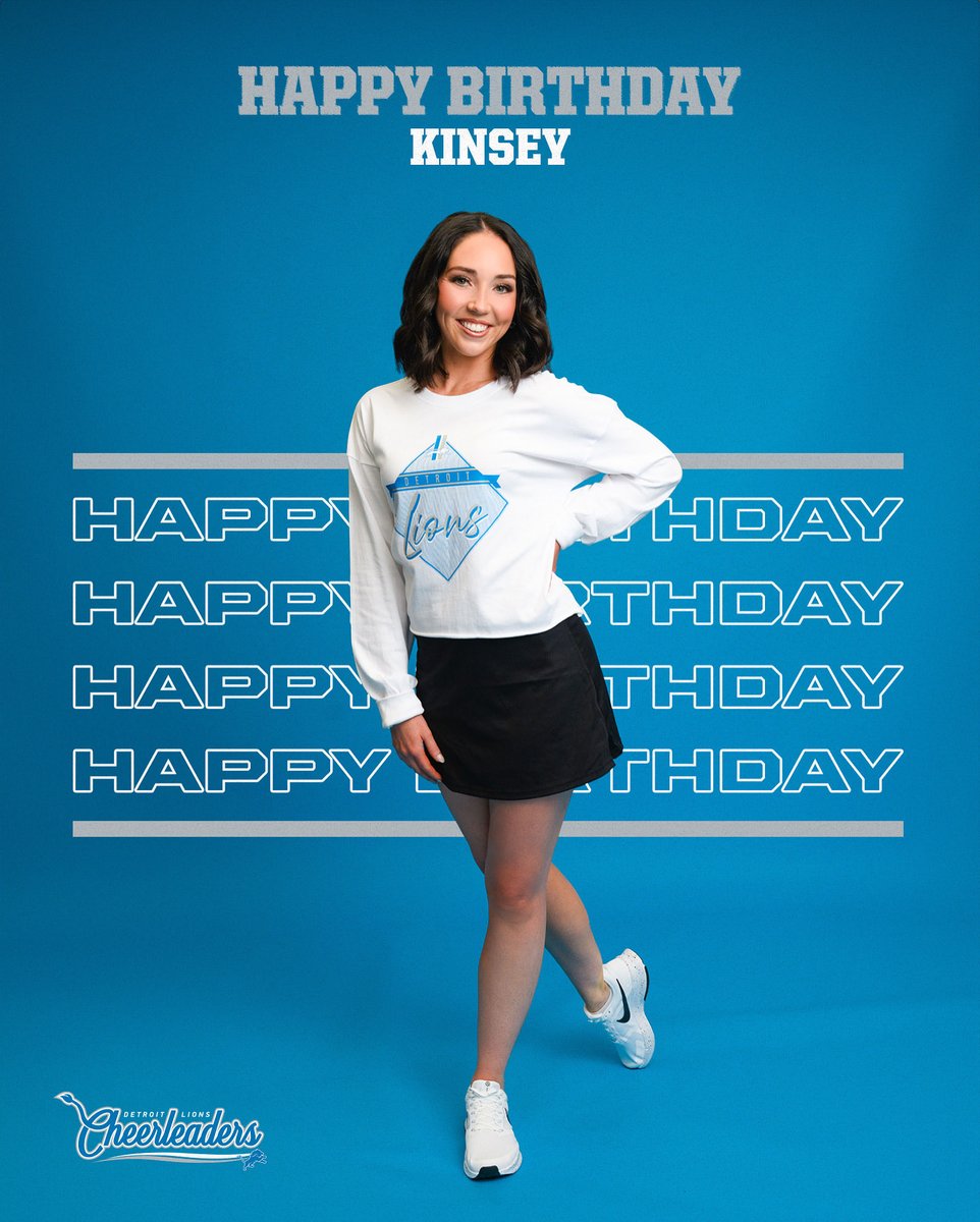 DETLionsCheer's tweet photo. Happy Birthday to Kinsey 🥳 https://t.co/bRqMfTXSUC
