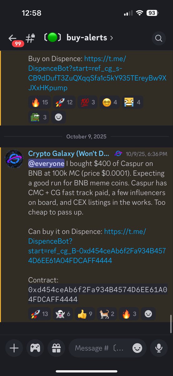 cryptogalaxycc's tweet image. $400-&amp;gt;$3,400 in 2 days. 
If you’re not in my discord you’re missing out.
$CASPUR