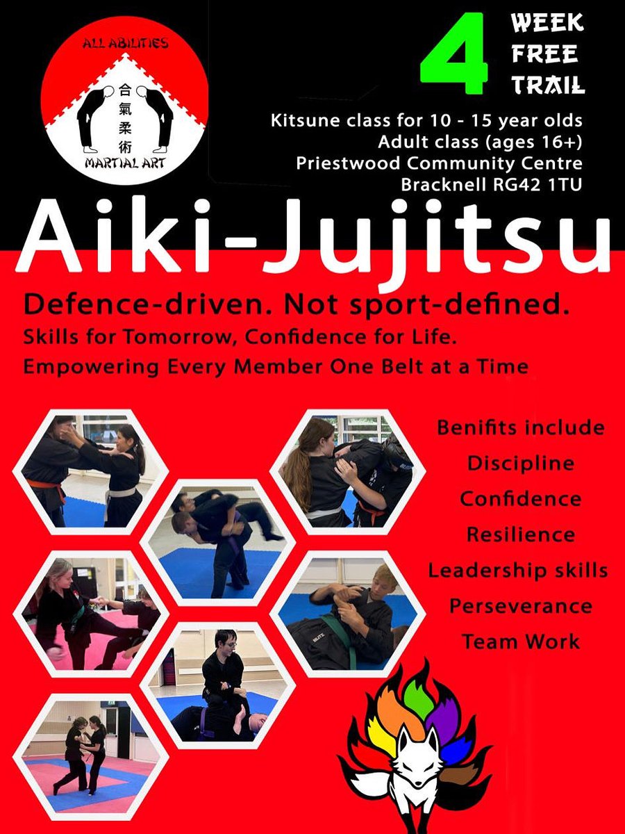 Priestwood Community Centre, Bracknell 
Empower your children and yourself with self-defence skills that boost confidence and resilience. <a href="/BracknellForest/">Bracknell Forest</a>  <a href="/bracknellnews/">Bracknell News</a> @bracknell #bracknell #martialarts #SelfDefense