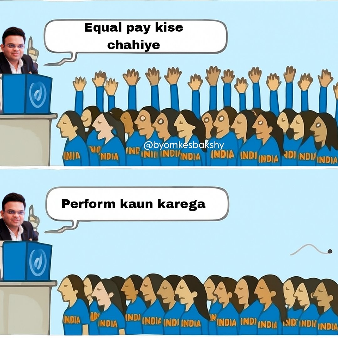 byomkesbakshy's tweet image. Cricket meme 🏏 
#INDWvsAUSW