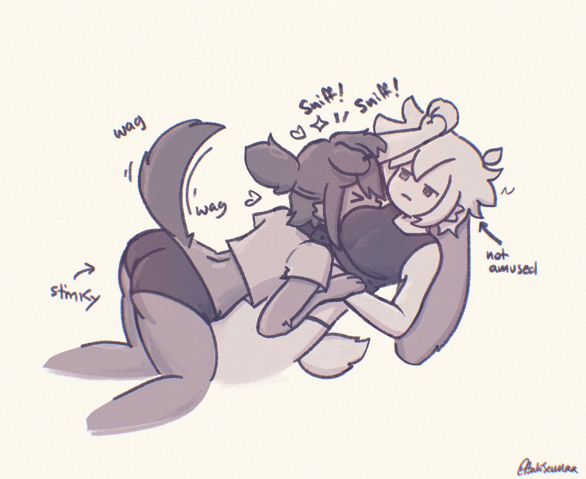 BahJennaa's tweet image. Puppy has a sniffing problem ….