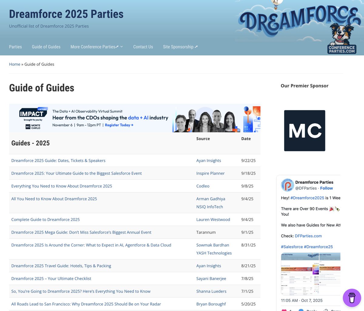 reInventParties's tweet image. Hey Conference Folks!
Headed to #Dreamforce or #OracleAIWorld This Week?
We Got You Covered! Tons of Events at Both!
DFParties.com &amp;amp; OracleParties.com