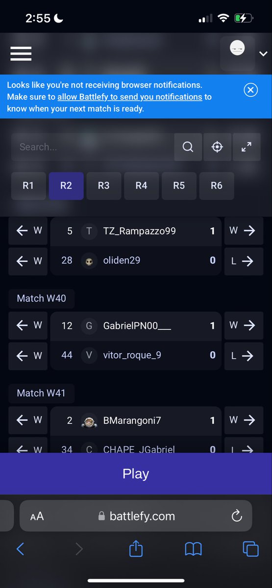 1-2 hoy y eliminado de la qualy:
W vs Wendell-99
L vs GabrielPN00__
L vs EmitoUyDz

Gg a todos mis rivales y éxito a los que siguen en pie ❤️.