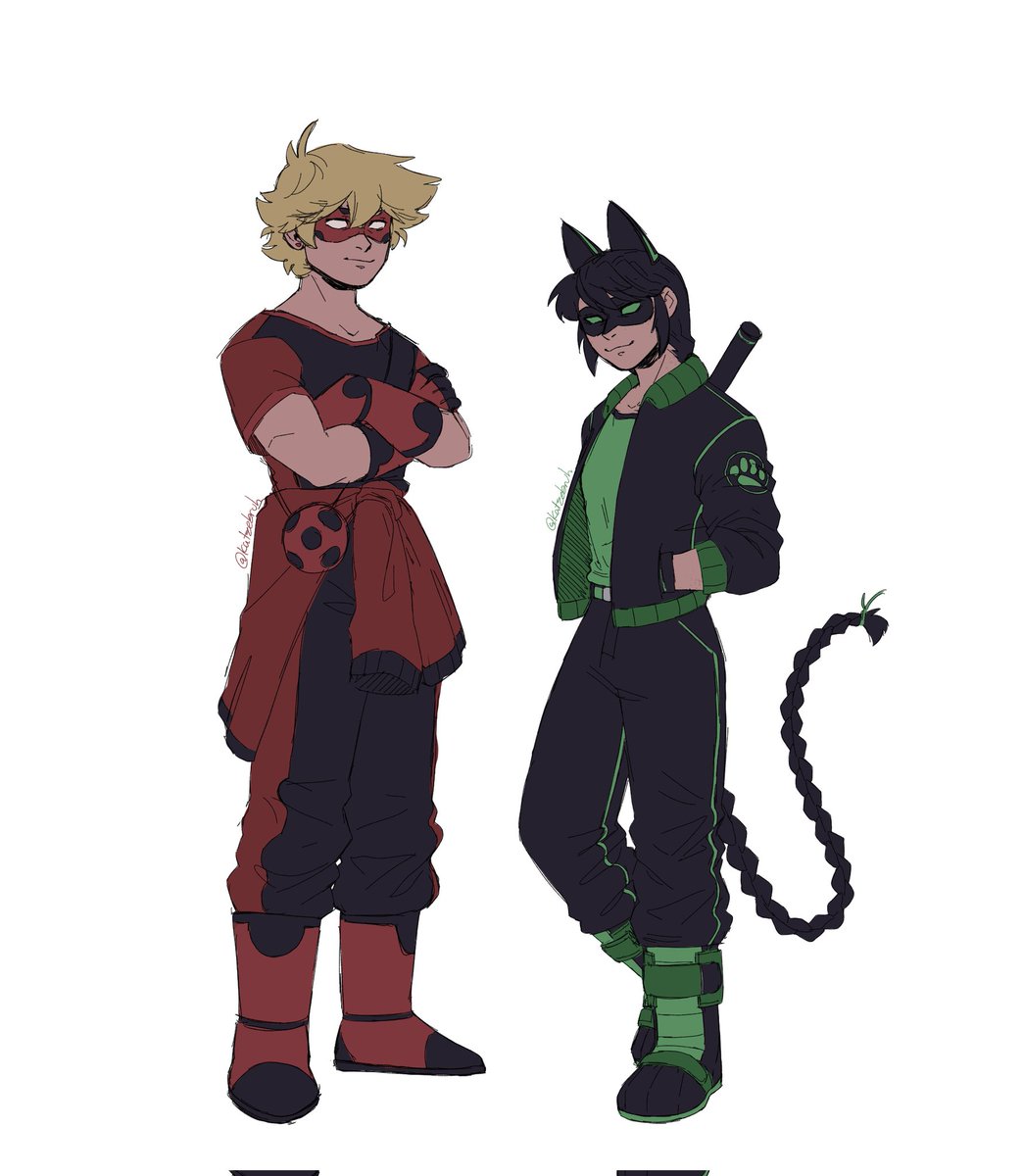 katzebruh's tweet photo. I've been thinking of DBZ and how I always like their fits so I made a casual look inspired by it :]

#MiraculousLadybug #mlbtwt https://t.co/p16c0WHi47