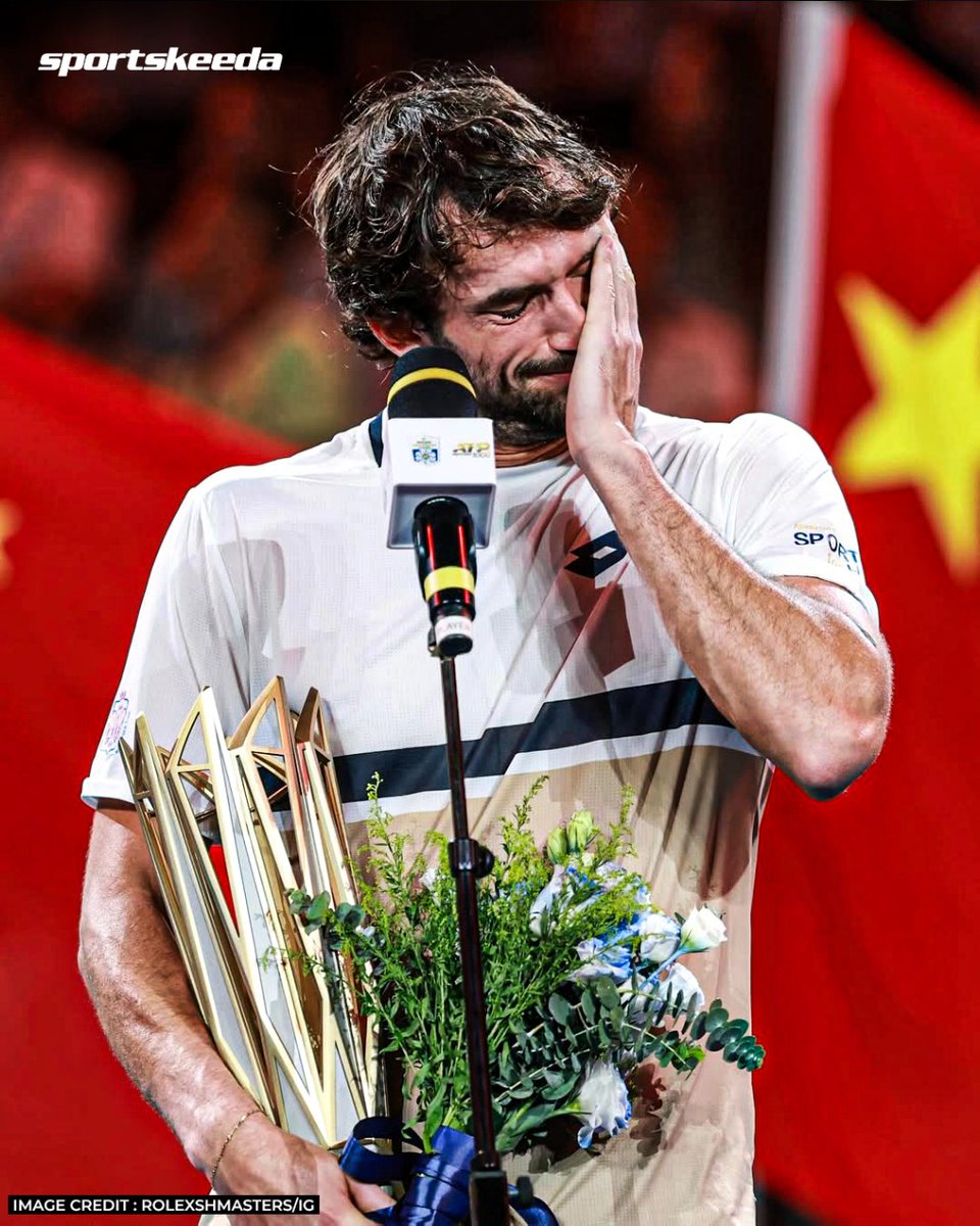 SK__Tennis's tweet image. From World No. 204 with no ATP titles…
To a Masters 1000 champion after a fairytale run in Shanghai. 🏆🇨🇳🤩

Valentin Vacherot — the story dreams are made of. ✨🎾

#ValentinVacherot #RolexShanghaiMasters