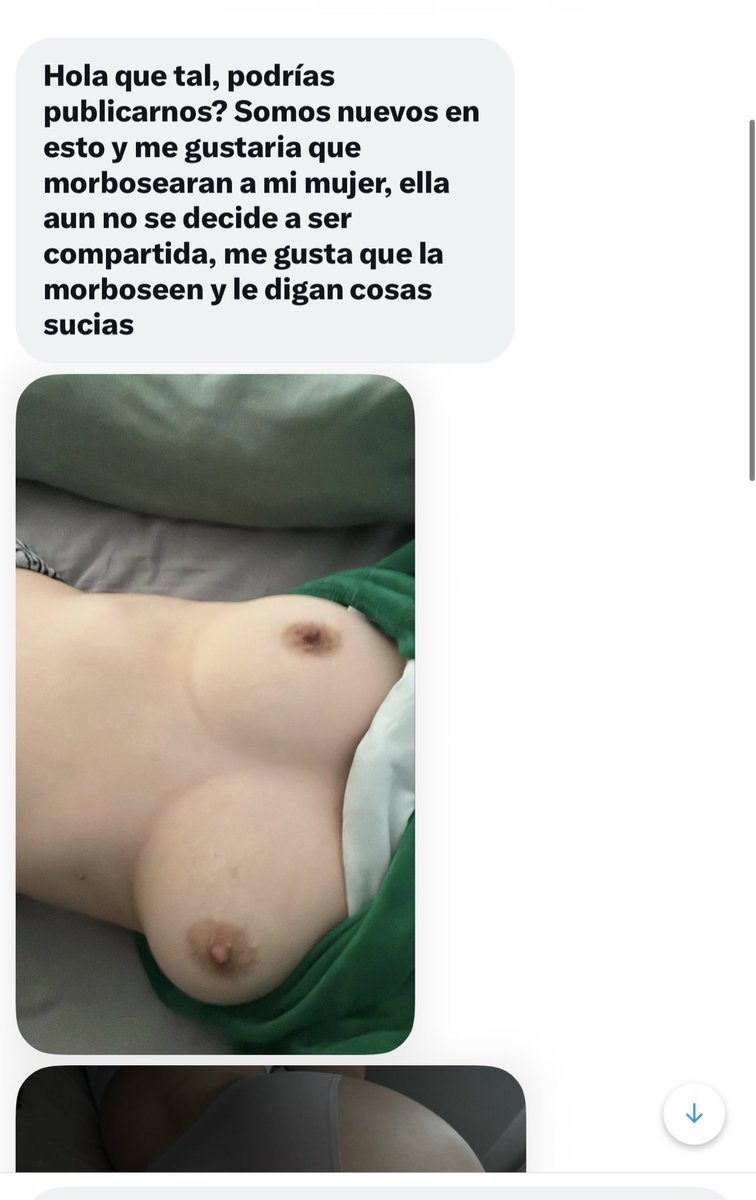 Hola que tal, podrías publicarnos? Somos nuevos en esto y me gustaria que morbosearan a mi mujer, ella aun no se decide a ser compartida, me gusta que la morboseen y le digan cosas sucias 😈😈😈😈😈