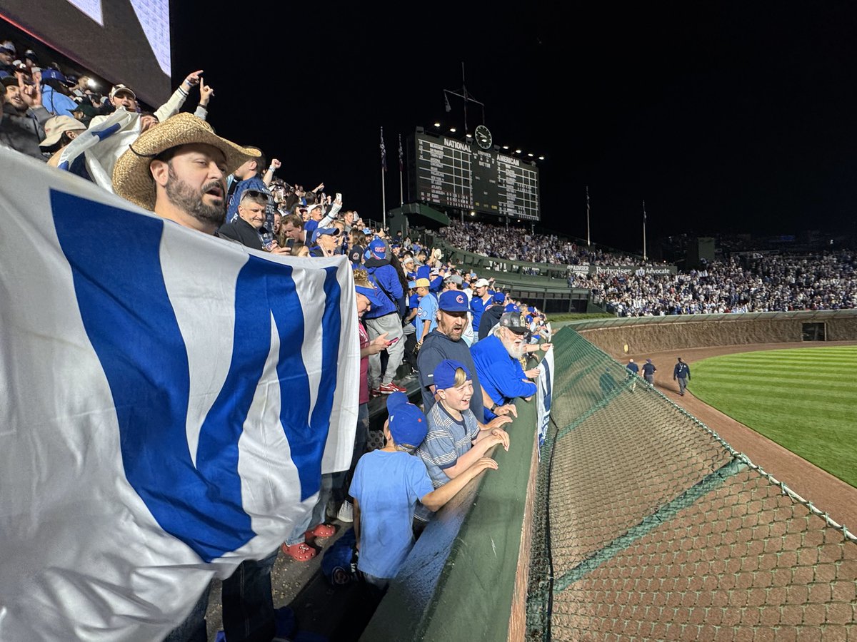 BleacherCowboy's tweet image. In  2016, I was at Wrigley for the last game that year that the Cubs lost.  In 2025, I was at Wrigley for the last game this year that the Cubs won.  2025 was a great season nevertheless. WE WILL BE BACK NEXT YEAR, GO  CUBS GO!!!

#Cubs #WatchMarquee #BeHereForIt