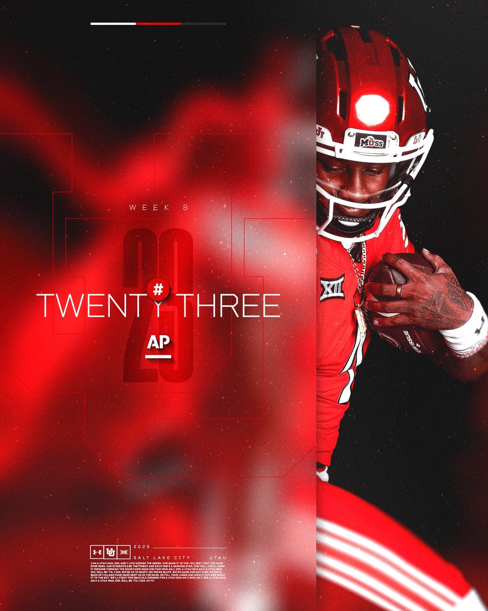 Utah_Football's tweet image. AP 2️⃣3️⃣📈

#GoUtes