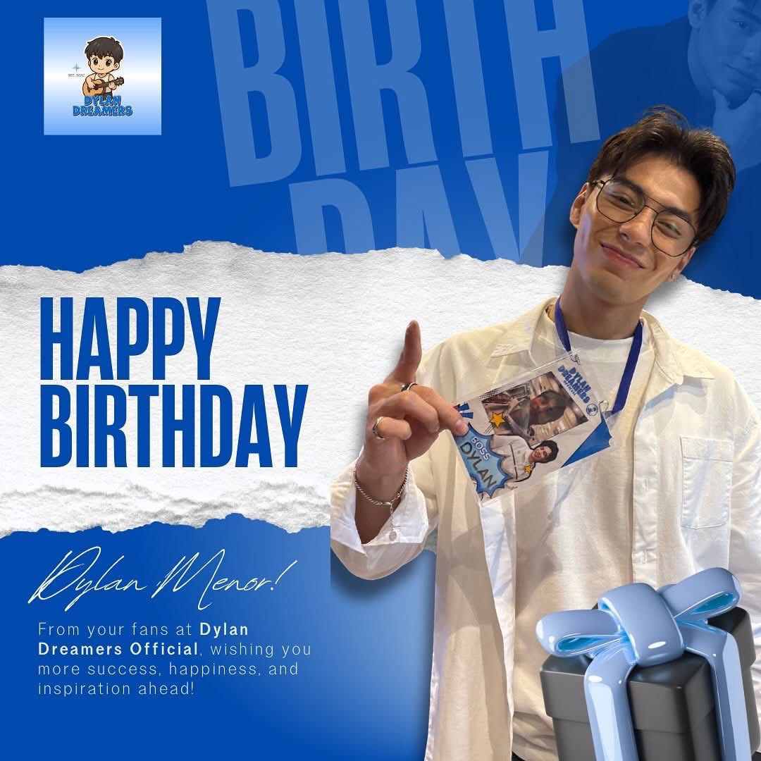 dylandreamers's tweet photo. Happy Birthday, Dylan Menor! 💙✨

We’re so proud to be part of your story, to see your passion, your hard work, and your heart in everything you do. 

With all our love,
Dylan Dreamers Official 💙

#DylanDreamers #LokiMendez #ProjectLOKI  #DylanMenor https://t.co/lV6C5TPgju