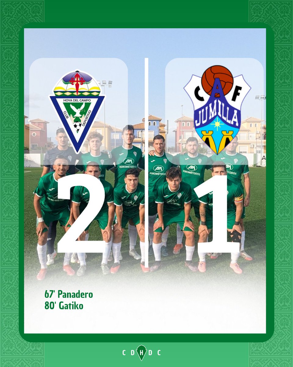CDHoyadelCampo's tweet photo. FINAL  | 2️⃣-1️⃣

FINAL FINAL FINAL!!!

Los tres puntos se quedan en casa

#HoyadelCampoJumilla https://t.co/f9OsReu5S2