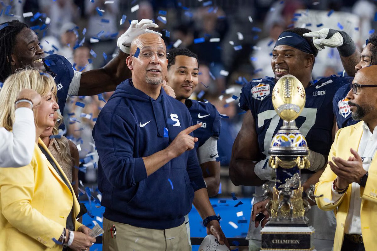 You can say Jams Franklin never won a big game, but you can’t deny that he took a program that was at an all time low, and within 3 seasons turned them back into a perennial top 10 program. Penn State football would be in a worse place if it wasn’t for James Franklin. Thanks, CJF